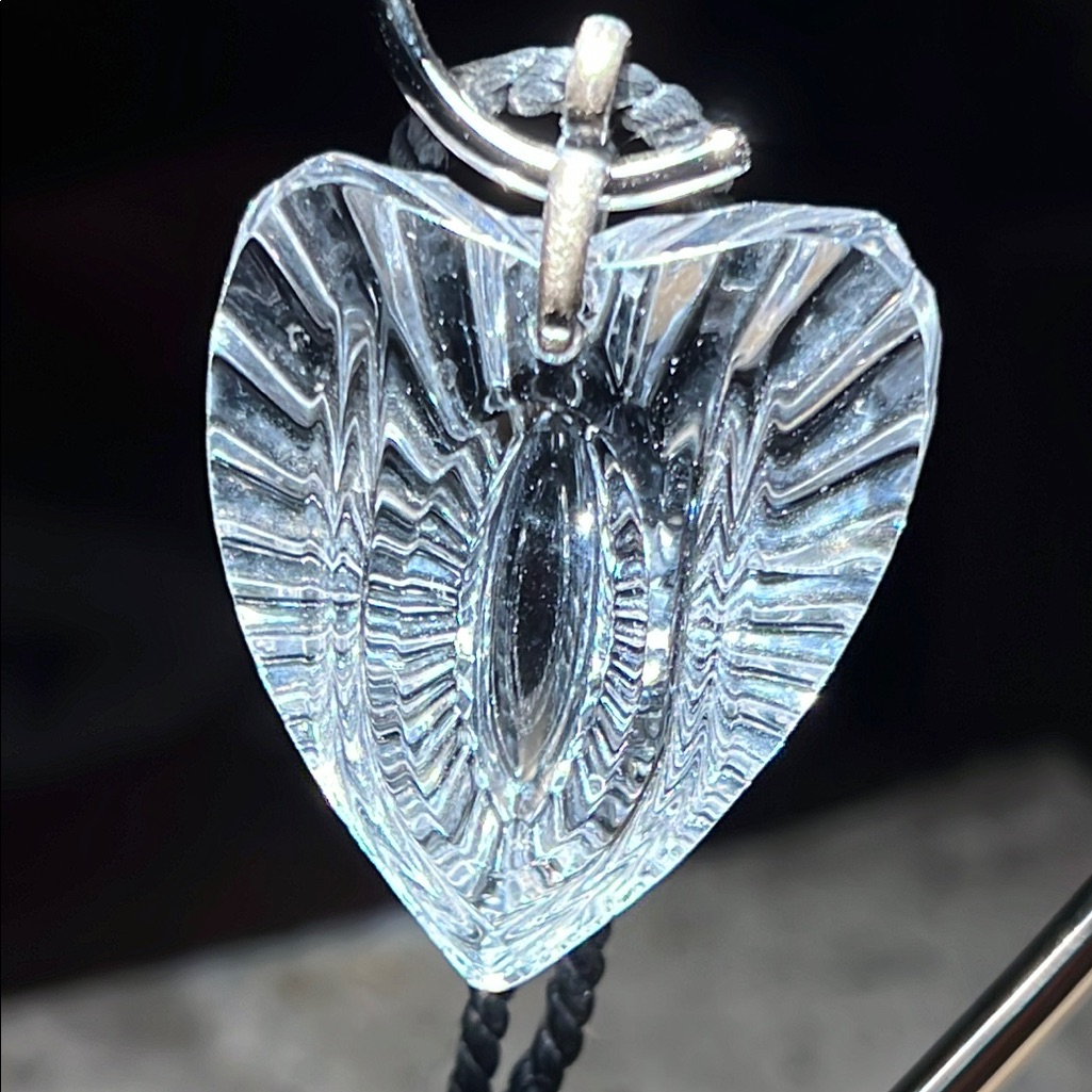 Elegant Waterford Crystal Heart Pendant Necklace